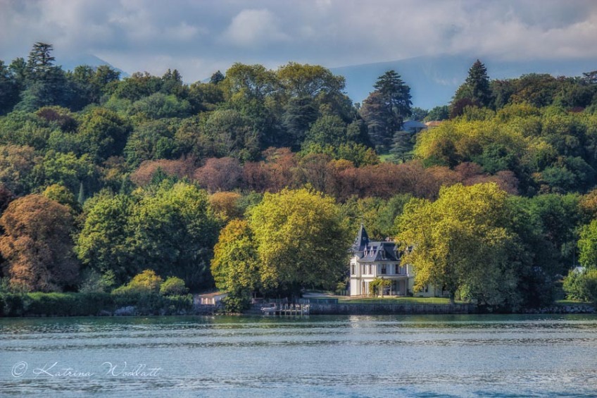 A chateau on the north shore of Lake Geneva